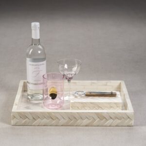 Large Bone Braided Tray