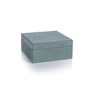 Blue Suede Storage Box